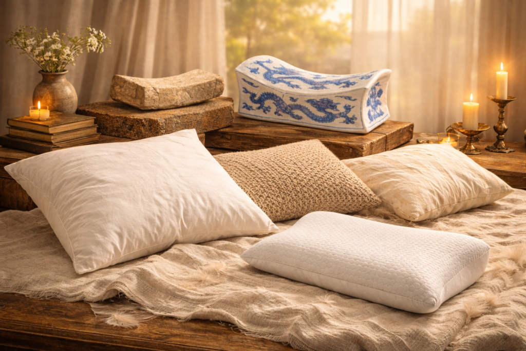 a journey through time in pillows