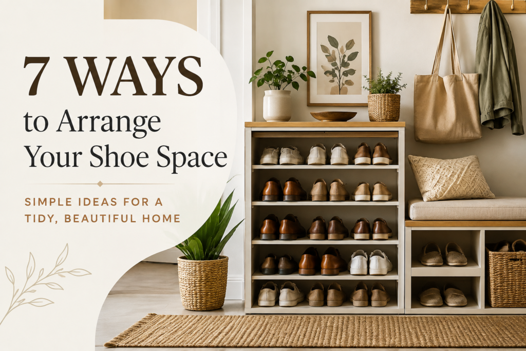 7 Ways to Arrange Your Shoe Space for a Tidier, More Beautiful Home 7 ways to boost your shoe space